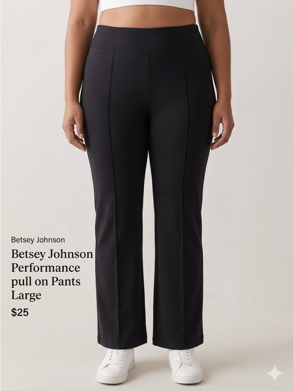 Betsey Johnson Performance  pull on Pants Large